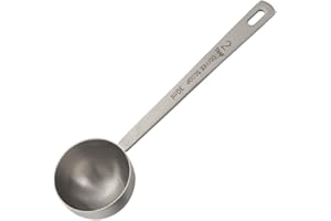 YUEJIESELECTED Cuillère Doseuse Café, Cuillere à Soupe, Cuillère à thé Cacao, Cuillère à Café en Acier Inoxydable, Cuillère à café Ronde, Cuillere Mesure Cuisine pour Diverses Poudres et Liquides (Argenté - 30 ml)