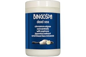 ‎BINGOSPA Dead sea Anti-Cellulite Zimt und Algenkonzentrat für Straffung und Modelierung mit Mineralien aus dem Toten Meer 1000 ml BINGOSPA