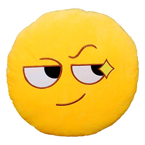 Zi Xi & ?Zi Qi Peluche Emoticônes Oreiller Devil/Demon Visage Coussin Emoticon Mignon Doux Doux Confortable Coussin Smiley Coussin Coloré Cadeau Fantaisie ??????????????????????????????, Idea, 32 cm