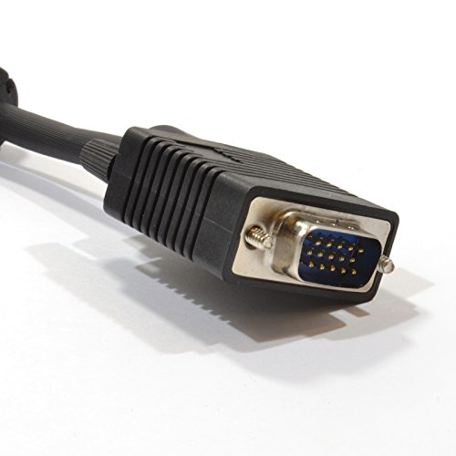 SVGA Video Kabel HD15 Polig Verlängerung Anschlusskabel Männlich Zum Weiblich 2 m Schwarz - 2