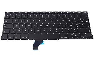 OLVINS Teclado francés de repuesto FR Francia compatible con Apple MacBook Pro Retina de 13 pulgadas A1502 FR teclado francés finales de 2013 - principios de 2015