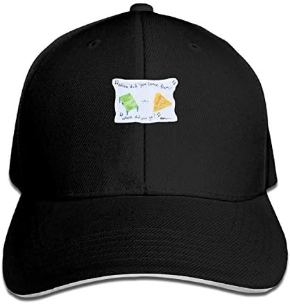 LUXNG Black Cap Where Did You Come From Cot Snapback Caps for Men Adjustable Youth Golf Caps Hats