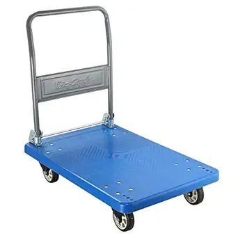 Bigapple Preminum Quality Single Platform Trolley Completely Foldable with 300Kg Capacity - Highly Durable