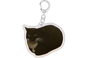 JHIALG Divertido y lindo llavero de gato de plátano, llavero que hace sonidos llorando para mochilas, bolsos para niños y adultos