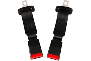 GENERIC BCQTD 2Pcs 23CM Car Seat Belt Extender,Automobile Soft Pad Cover Belt,Universal Fixing Strap,Auto Parts Strap for Vehicle,UK Car Belt Lock Buckle for Most Automobile Seats