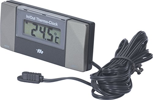 Preisvergleich Produktbild HR 10110201 Elektronic-Thermometer Innen- / Außentemperatur, Aufbau, Kabelsensor, Standfuss