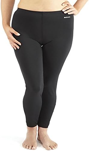 Bohn Ankle Length Ladies Swim Leggings (Size 16, Black)