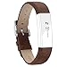 Produktbild Für Fitbit Alta Armband and Alta HR Armband, Echt Leder Uhrenarmband Lederarmband Erstatzband Sport Armband für Fitbit Alta und Alta HR Unisex Fitness Armband