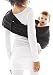 Wallaboo Baby sling Connection, Easy Adjustable and Ergonomic, Newborn 8lbs to 33 lbs, 100% Cotton, 3 Sitting Positions, Color: Black / Grey