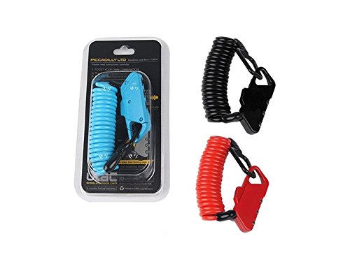 ATTOUPAN k-2 N Mini Kabel Lock Anti Diebstahl Code Lock Stahl Kabel Schloss für Fahrrad Outdoor (Rot)