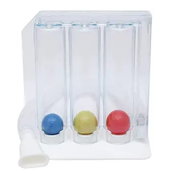 PAXMAX spirometer for Lungs Breathing Exercise | Respiratory Exerciser | 3 Balls Incentive Respirometer With Air Filter and Precise Inhalation Valve | Washable, Hygienic and Detachable