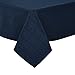 Produktbild Deconovo Tischdecke Wasserabweisend Tischwäsche Lotuseffekt Tischdecke Jacquard 130x220 cm Raute Dunkelblau