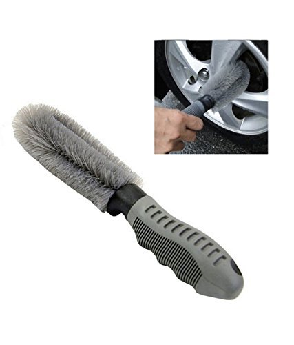 imbs Herramienta de rueda cepillo de limpieza-Tire coche Lavado Limpieza Limpiador de cerdas de suave de aleación de neumático de la motocicleta Truck Van Bike Care Wash