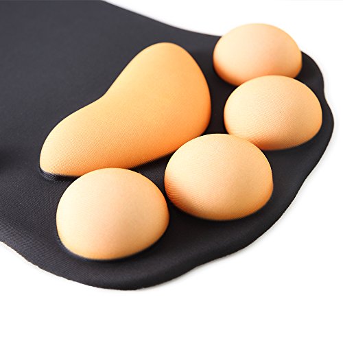 JIALONG ergonomisches Komfort Mauspad mit Handauflage aus Gel - 5