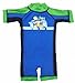 Bright Bots - 18/24m Boys Sunsuit Sun Protection UPF50+ Short Leg/Sleeve All in One- Blue