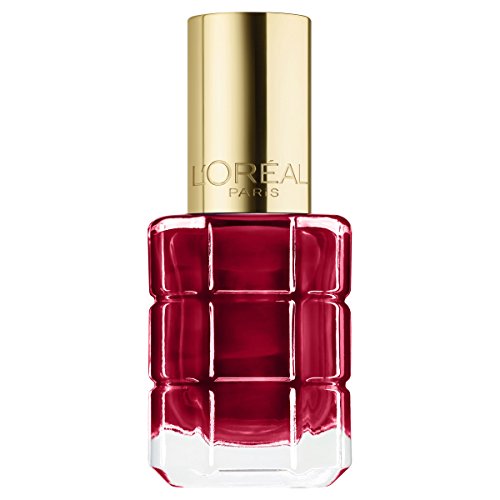 L'Oréal Paris Color Riche Le Vernis Nagellack mit Öl in Dunkelrot / Pflegender Farblack in Bordeauxrot mit Glanz-Effekt /# 550 Rouge Sauvage / 1 x 14ml