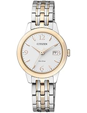 Citizen Damen-Armbanduhr Analog Quarz Edelstahl beschichtet EW2234-55A