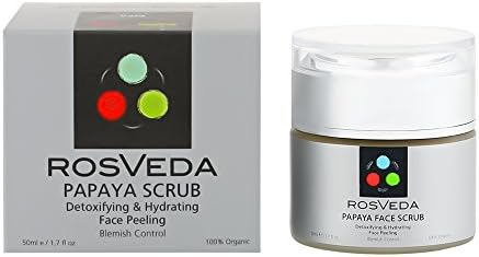 Rosveda Papaya face Scrub - 100% Natural based on Ayurveda medicin and science