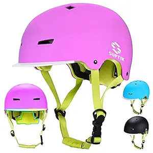SUPTIK Kids Bike Helmet, Toddler Helmet for Boy Girl Ages 3-8 Year Old (Upgraded 2nd Version Adjustable and CPSC Certified) Multi-Sport Helmet