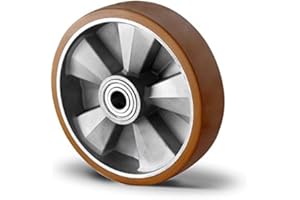 ARTIST UNKNOWN Polyurethan Rad 200 mm für Hubwagen mit Kugellager Bohrung 20 (200-20-44)