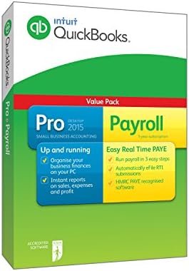 QuickBooks Pro 2015 Plus Payroll - 1 Year Subscription (PC)