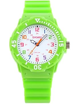 Kinder quarzuhr Wasserdicht Élégant Student Watch Mädchen Einfache Mode-uhr-C
