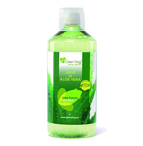 Green Frog Jugo de Aloe Vera Bio Con Pulpa 1L