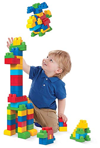 Mega Bloks Sac bleu, jeu de blocs de construction, 80 pièces, jouet pour bébé et enfant de 1 à 5 ans, DCH63 – Image 8