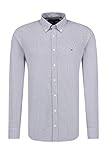 Material: 100% Baumwolle Tommy Hilfiger Herren Hemd Slim Fit Langarm blau (51) L
