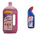 Lizol Disinfectant Floor Cleaner Lavender- 975 ml with Free Harpic Power Plus Toilet Cleaner- 200 ml (Any Variant) RS.150.00
