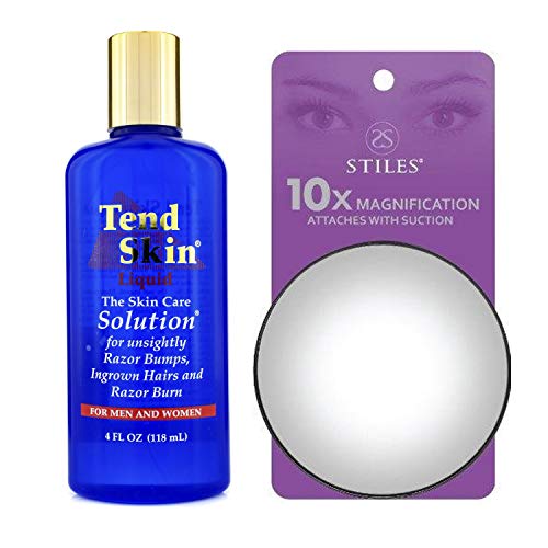 Tend Skin Ingrow Hair Solution + Stiles Espejo para cejas