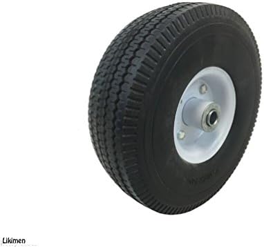 White Central Centre Sit On Lawn Mower Wheel Puncture Proof 16Mm - 4.10/3.50 - 4