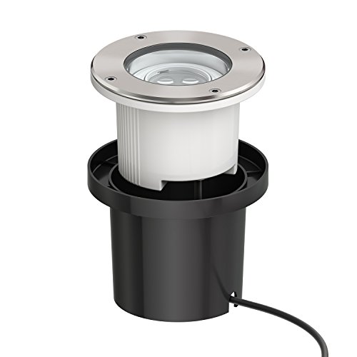 parlat LED Boden-Einbauleuchte für außen, schwenkbar, warm-weiß, IP67, 230V, 155mm Ø - 2