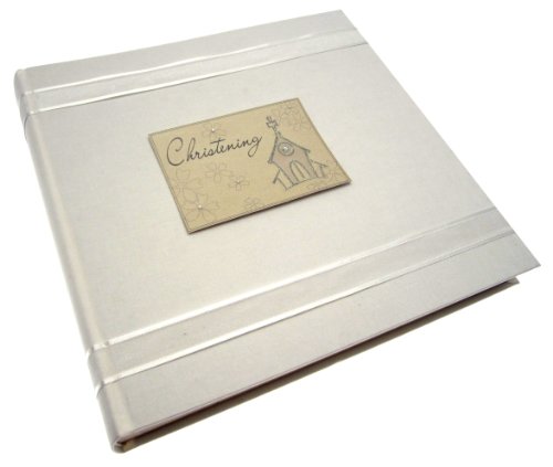 White Cotton Cards Christening Church Photo Album (Large)