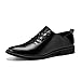 Produktbild Jingkeke Herren Classic Business Halbschuhe Casual Britisch Stil Schnür Halbschuhe Halbschuhe Schuhe auffällig (Color : Schwarz, Größe : 42 EU)