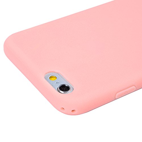 iPhone 6S Plus / 6 Plus Case iPhone 6S Plus Schutzhülle YOKIRIN TPU Silikon Case Cover Hülle Handy Schale Tasche (Verdicken)Rosa Nackt - 6