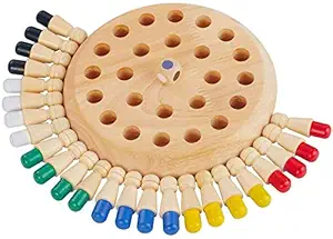 Popo Toys Wooden Memory Matchstick Chess Game, Multicolor Kids Intelligence Game I Made in India,Multicolor