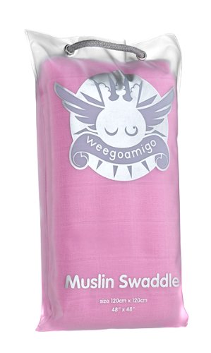 Weegoamigo Muslin Swaddle (Bubblegum)