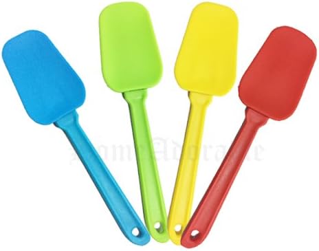 Cake Spatula Colourful Cream Butter Spatula Mixing Batter Spatula Silicone Plastic Baking Kitchen Tool By HomeAdorable (all 4 colours)