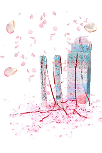 Guirca Cañón o Tubo de Pétalos de Rosa DE 50 cm para Bodas