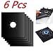 Produktbild Sisit 6 Stücke Wiederverwendbare Gasherd Top Brenner Protector Liner Abdeckung Für Reinigung 6 Stücke x Teflon Gasherd Protector Liner (Schwarz)