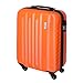 Produktbild Koffer Handgepäck 55 x 40 x 20 Trolley Reisekoffer Bordgepäck Reise Boardcase Hartschale Gepäck Bordcase 30 Liter Orange 811 B