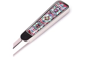 ANTIQUE ALIVE Mother of Pearl Design Letter Opener Metal Steel Office Hand Envelope Opener Gift Mail Slitter Letter Cutter Mail Opener Paper Cut Tool for Office Home School (Roof Painting Dancheong)