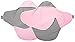 Wallaboo Baby Blanket Coco - Reversible - For Car seat and Travel - 100% Pure Cotton - 90 X70 cm - For Babies from Newborm - Grey Pink
