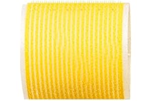 Fripac-Medis Lot de 6 bigoudis Velcro Le Coiffeur Jaune 63 mm
