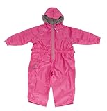 Hippychick Fleece Lined Waterproof All-in-One Suit - Pink, 2-3 Years