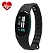 Produktbild iposible Fitness Armband Uhr mit Pulsmesser, Fitness Tracker Blutdruckmesser Aktivitätstracker Wasserdicht Schrittzähler Herzfrequenzmonitor Pulsuhr Schlafmonitor GPS für Damen Herren Kinder