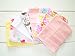 Lvge Baby Girls Cotton Gauze Cloth Washing Bath Shower Feeding Wipe Towel Pack of 8