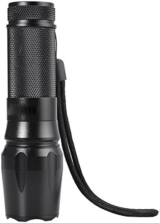 500LM XM-L T6 Bulbs Zoomable Adjustable Focus LED Handheld Portable Tactical Flashlight Torch Alluminum Alloy Material 5 Flash Modes Water Resistant W-878