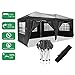 Produktbild Bunao Pavillon 3mx6m, Wasserdicht Faltbare Pavillon Zelt Faltpavillon Festzelt mit 4 Seitenteilen für Garten/Party/Hochzeit/Picknick/Markt (Schwarz)